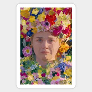 Midsommar based art using scribbles Sticker